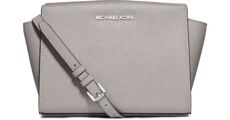 michael kors selma messenger grey